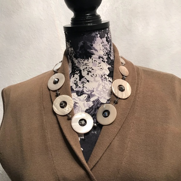 Calvin Klein Sweater Dress INCLUDES Necklace - Picture 2 of 4